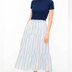J. Crew Factory tiered midi skirt size small NWT